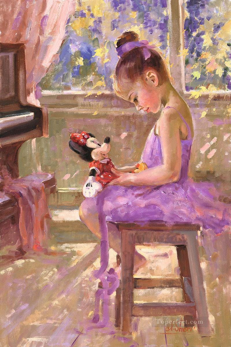 Minnie Mouse Alegre ES Disney Pintura al óleo